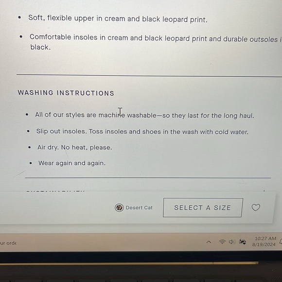 Rothy's  The Point Blue Size 8.5 (no packaging included) - Picture 8 of 8